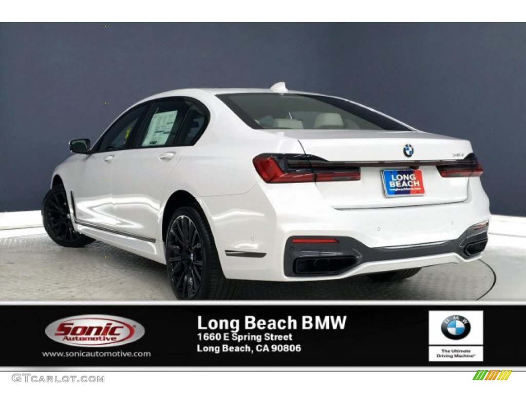 2020 7 Series 740i Sedan - Mineral White Metallic / Ivory White/Black photo #2