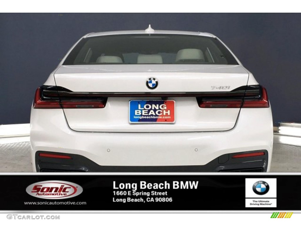 2020 7 Series 740i Sedan - Mineral White Metallic / Ivory White/Black photo #3