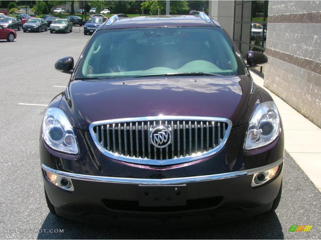 2009 Enclave CXL AWD - Dark Crimson Metallic / Dark Titanium/Titanium photo #2