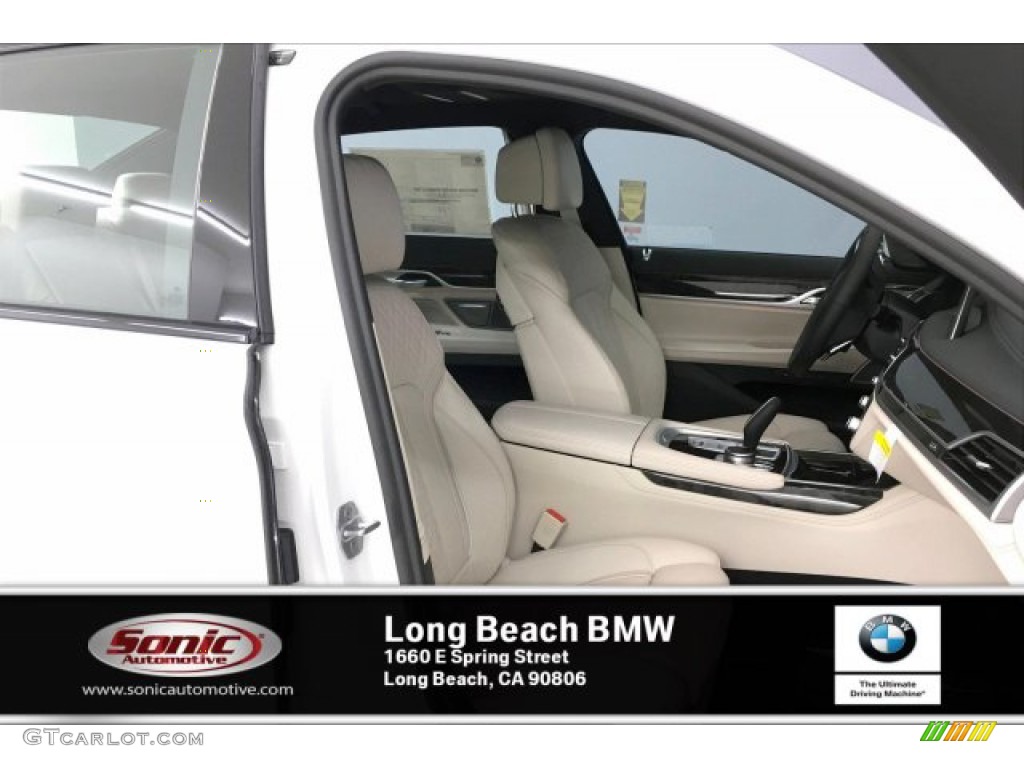 2020 7 Series 740i Sedan - Mineral White Metallic / Ivory White/Black photo #7