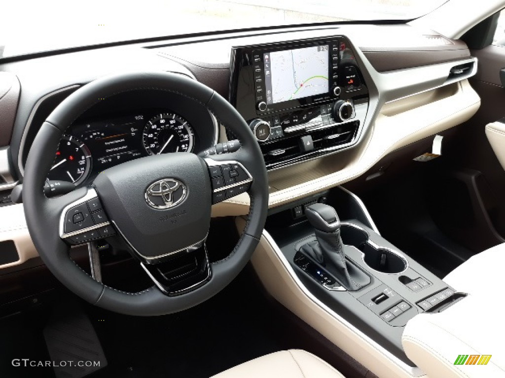 2020 Toyota Highlander XLE AWD Harvest Beige Dashboard Photo #136881228