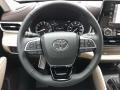 Harvest Beige 2020 Toyota Highlander XLE AWD Steering Wheel