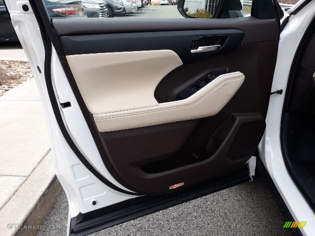 2020 Toyota Highlander XLE AWD Harvest Beige Door Panel Photo #136881852