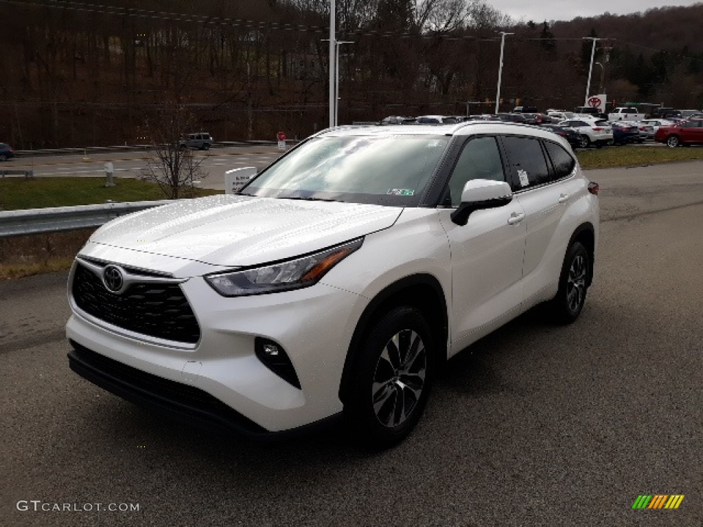 Blizzard White Pearl 2020 Toyota Highlander XLE AWD Exterior Photo #136882038