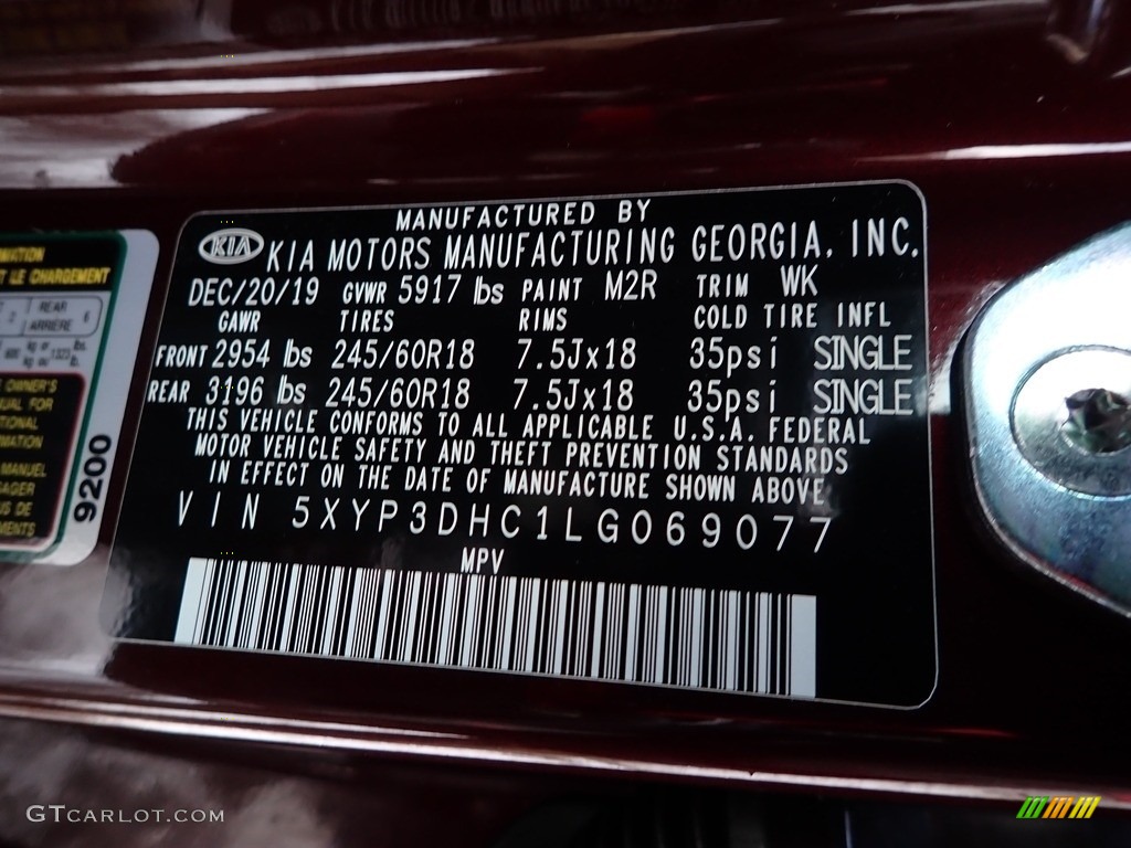 2020 Telluride Color Code M2R for Sangria Photo #136885347