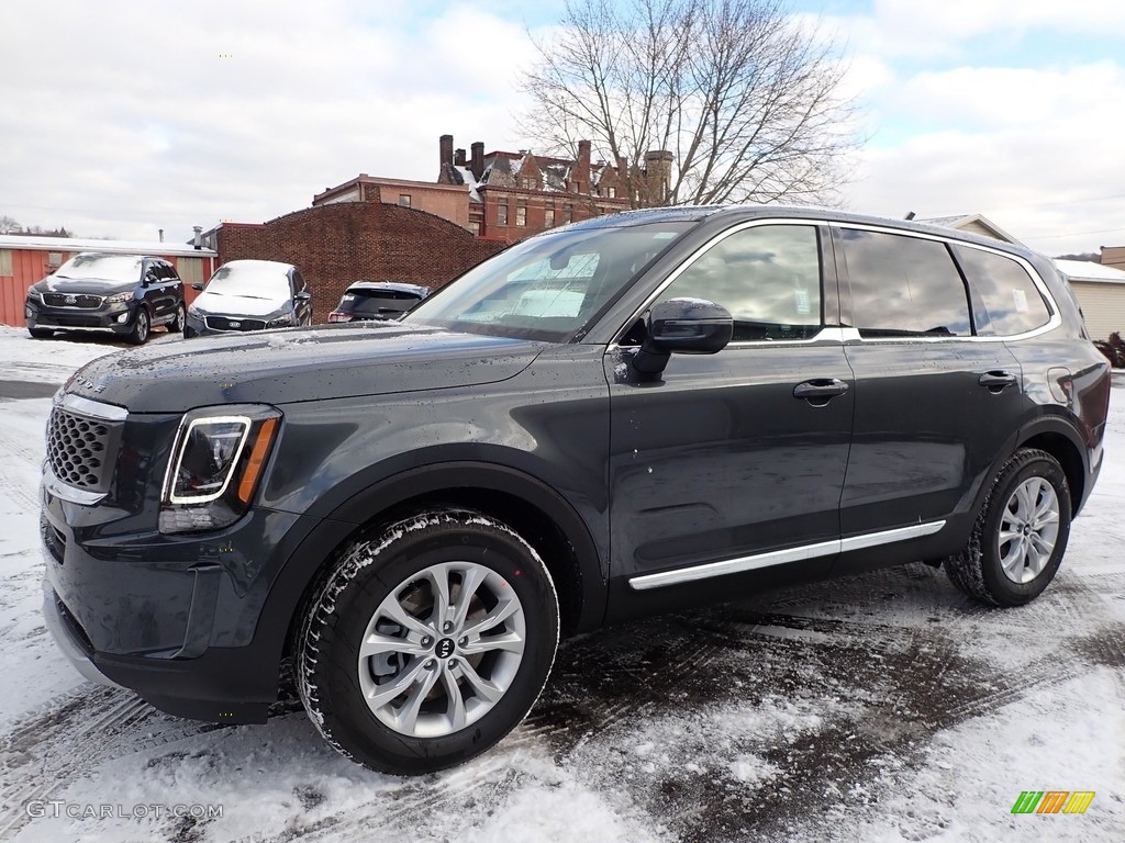 Gravity Grey 2020 Kia Telluride LX AWD Exterior Photo #136885395