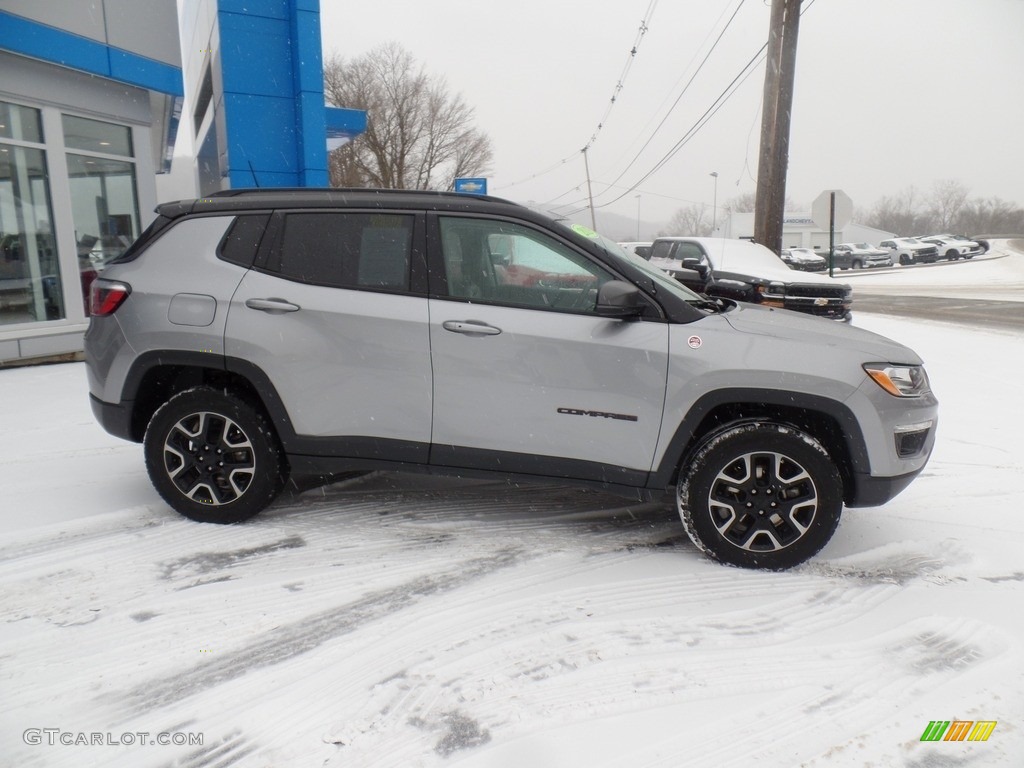 2019 Compass Trailhawk 4x4 - Billet Silver Metallic / Black/Ruby photo #6