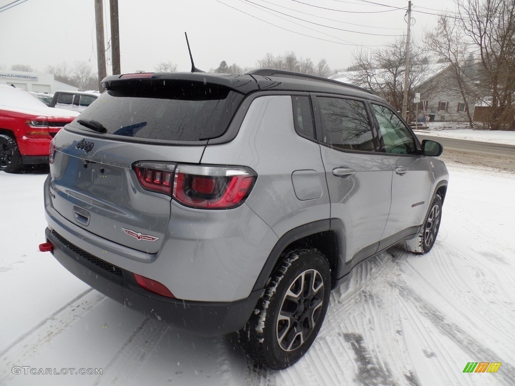 2019 Compass Trailhawk 4x4 - Billet Silver Metallic / Black/Ruby photo #7