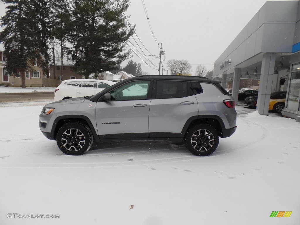 2019 Compass Trailhawk 4x4 - Billet Silver Metallic / Black/Ruby photo #10
