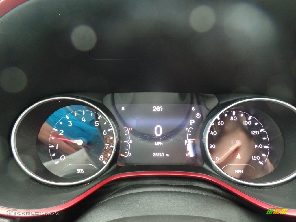 2019 Compass Trailhawk 4x4 - Billet Silver Metallic / Black/Ruby photo #20