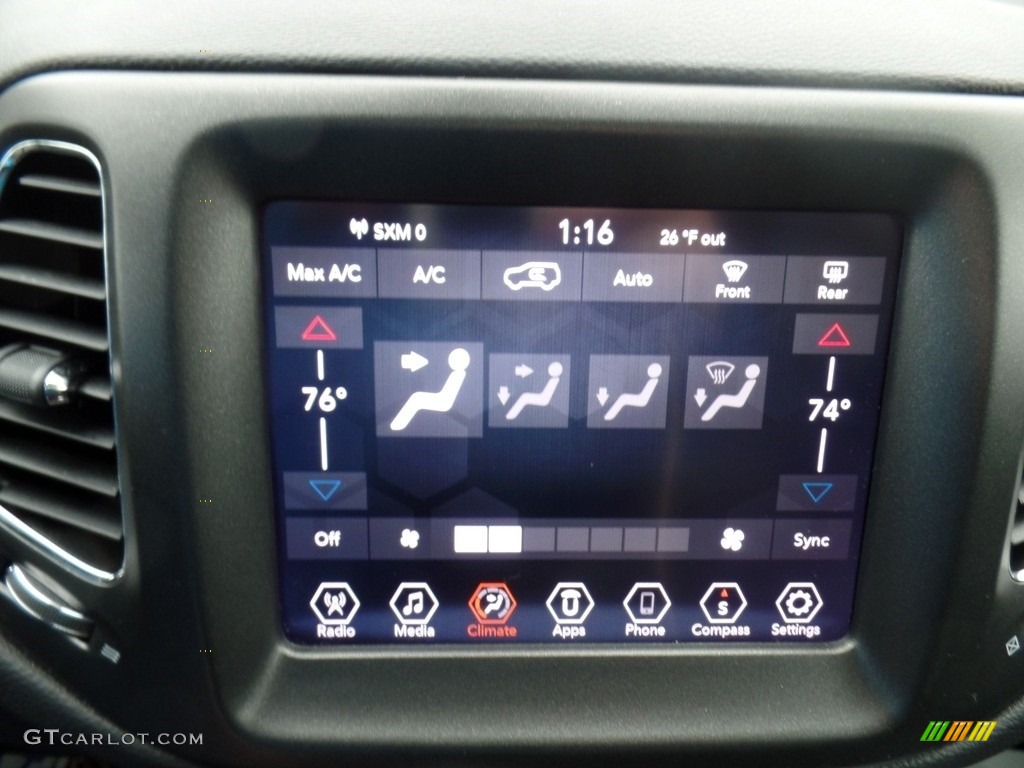 2019 Compass Trailhawk 4x4 - Billet Silver Metallic / Black/Ruby photo #24