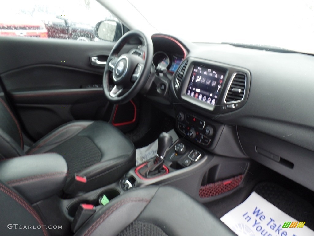 2019 Compass Trailhawk 4x4 - Billet Silver Metallic / Black/Ruby photo #34
