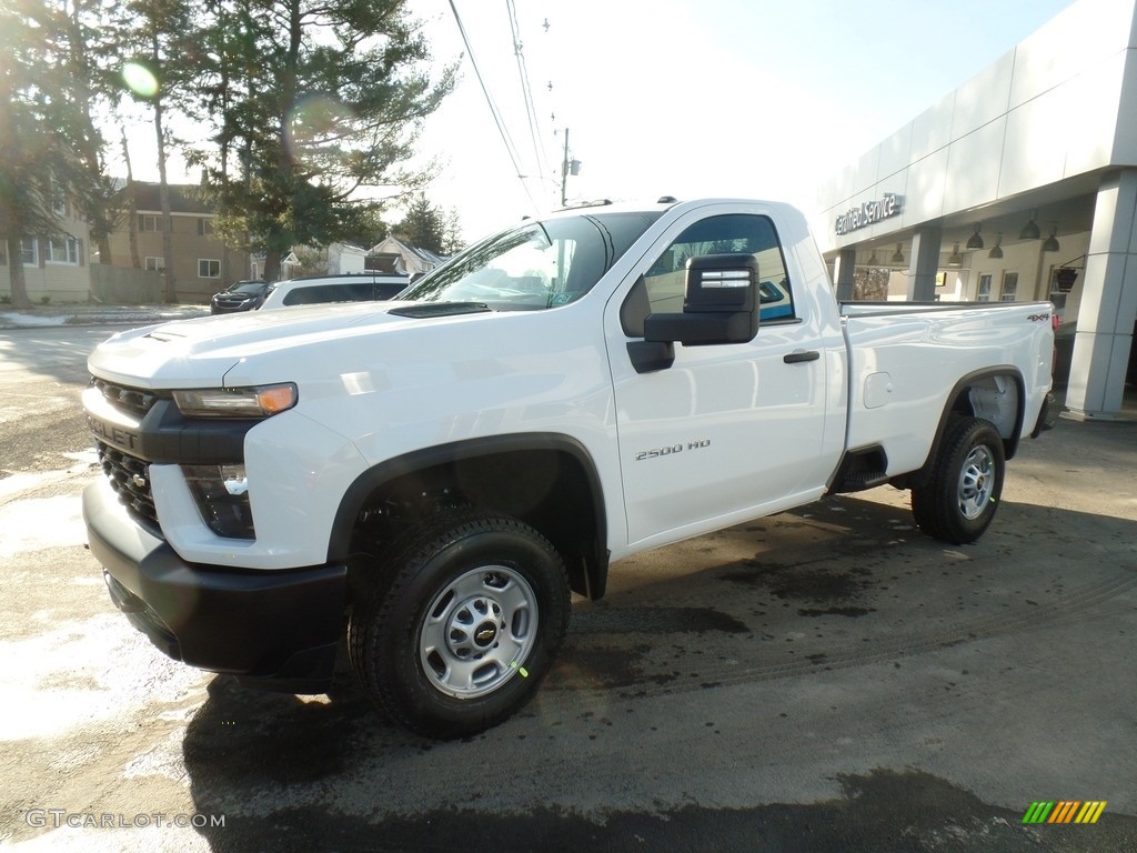 Summit White 2020 Chevrolet Silverado 2500HD Work Truck Regular Cab 4x4 Exterior Photo #136885938