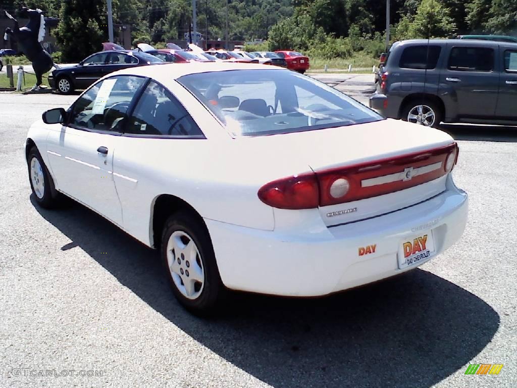 2003 Cavalier Coupe - Olympic White / Graphite Gray photo #3