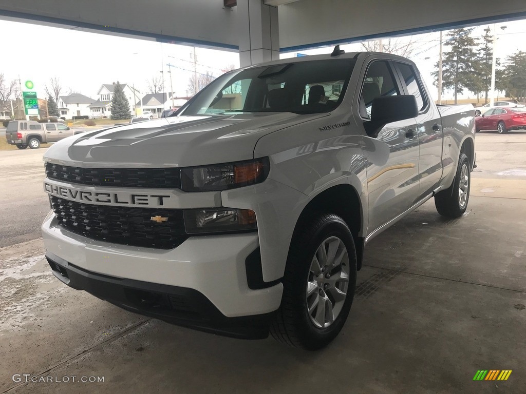 2020 Silverado 1500 Custom Double Cab 4x4 - Summit White / Jet Black photo #6