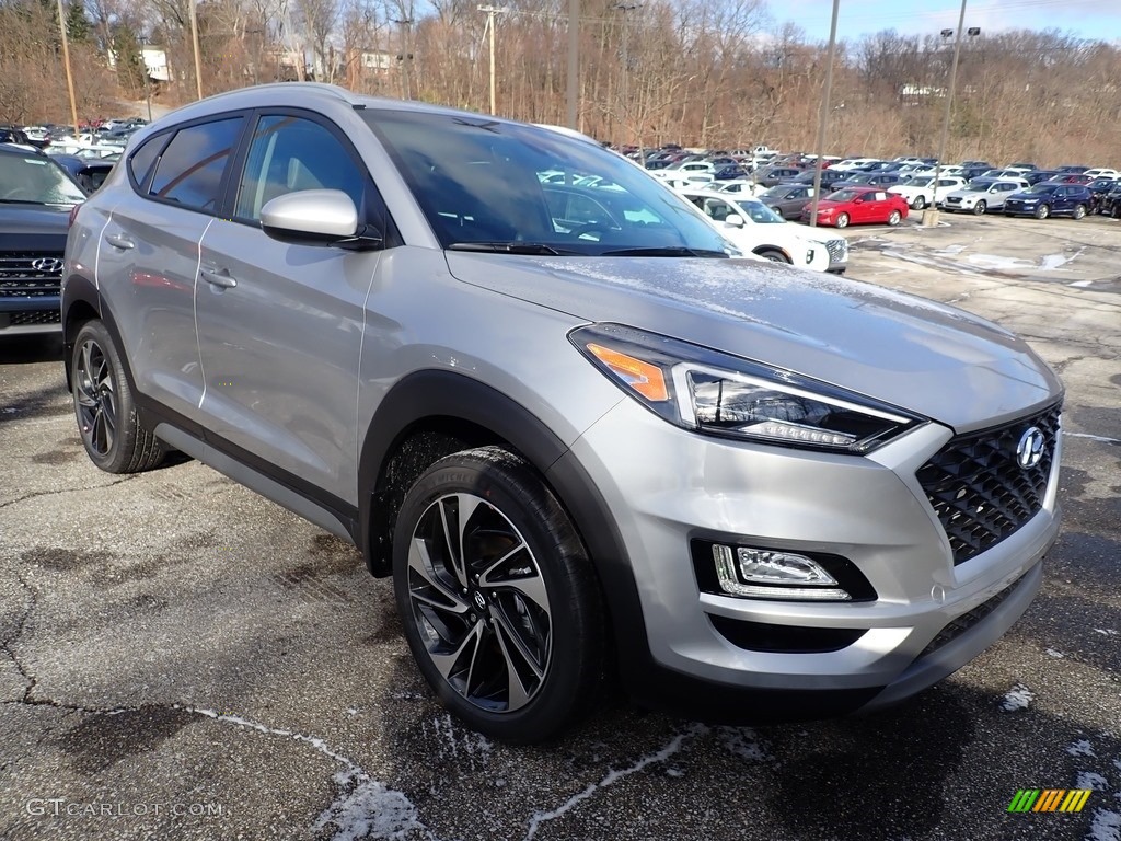 Stellar Silver 2020 Hyundai Tucson Sport AWD Exterior Photo #136890459