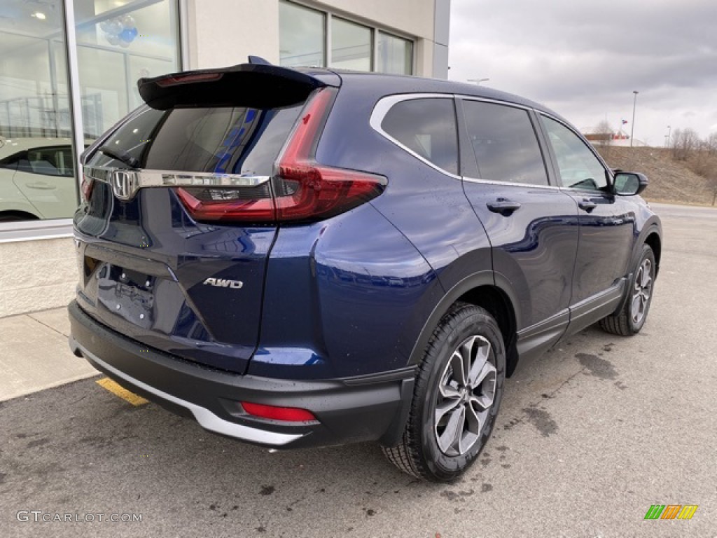 2020 CR-V EX-L AWD - Obsidian Blue Pearl / Gray photo #7