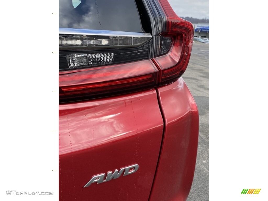 2020 CR-V EX-L AWD - Radiant Red Metallic / Gray photo #23