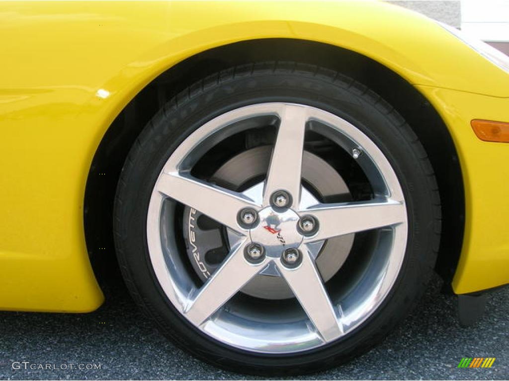 2006 Corvette Convertible - Velocity Yellow / Ebony Black photo #4