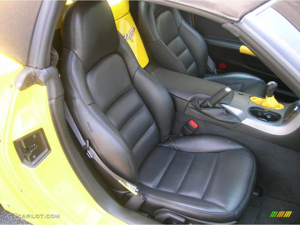 2006 Corvette Convertible - Velocity Yellow / Ebony Black photo #7