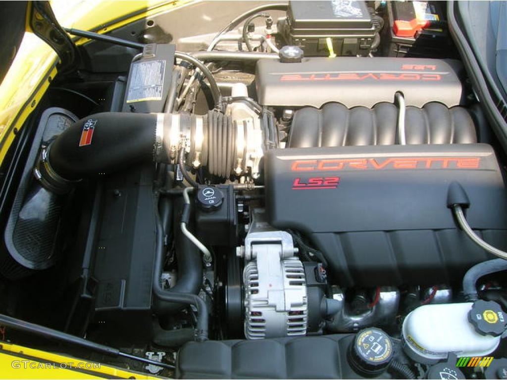 2006 Corvette Convertible - Velocity Yellow / Ebony Black photo #15