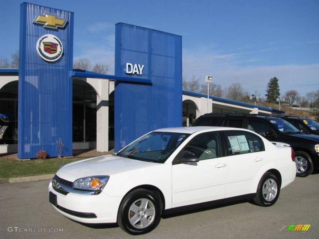 2006 Malibu LT V6 Sedan - White / Titanium Gray photo #1