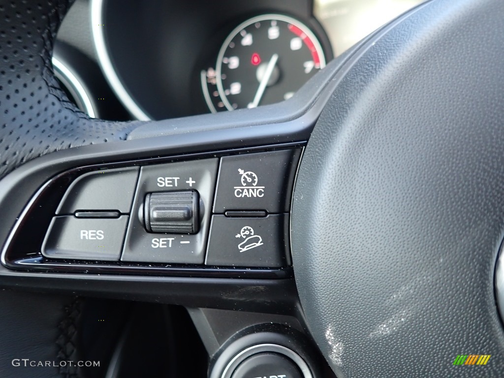 2020 Alfa Romeo Stelvio AWD Black Steering Wheel Photo #136896819