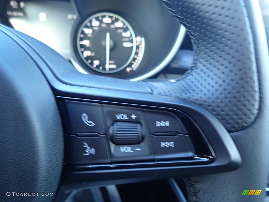 2020 Alfa Romeo Stelvio AWD Black Steering Wheel Photo #136897239