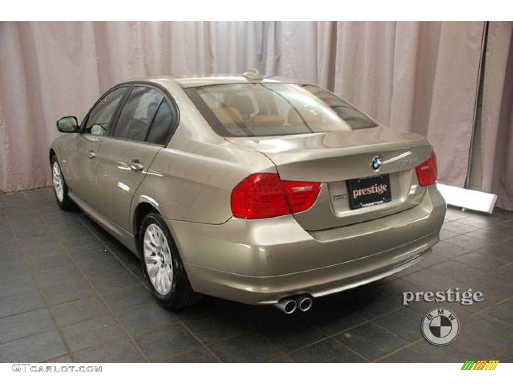 2009 3 Series 328i Sedan - Platinum Bronze Metallic / Saddle Brown Dakota Leather photo #3