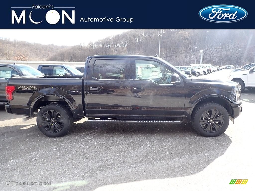 2020 F150 Lariat SuperCrew 4x4 - Agate Black / Black photo #1