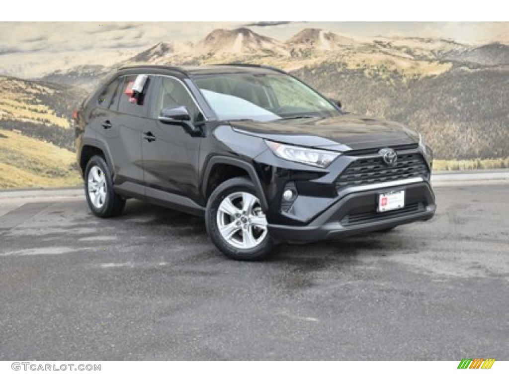 2019 Midnight Black Metallic Toyota RAV4 XLE AWD 136900243 Photo 1