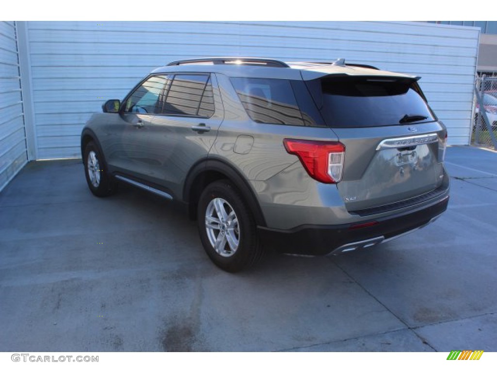 2020 Explorer XLT - Silver Spruce Metallic / Ebony photo #6