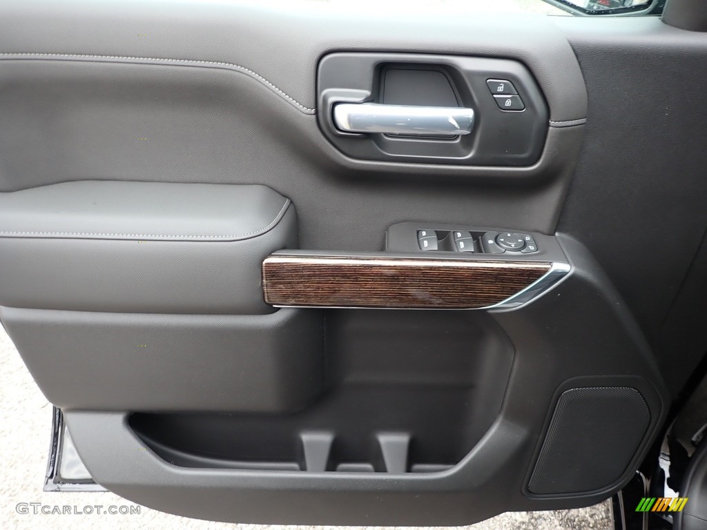 2020 GMC Sierra 1500 Elevation Double Cab 4WD Jet Black Door Panel Photo #136905850