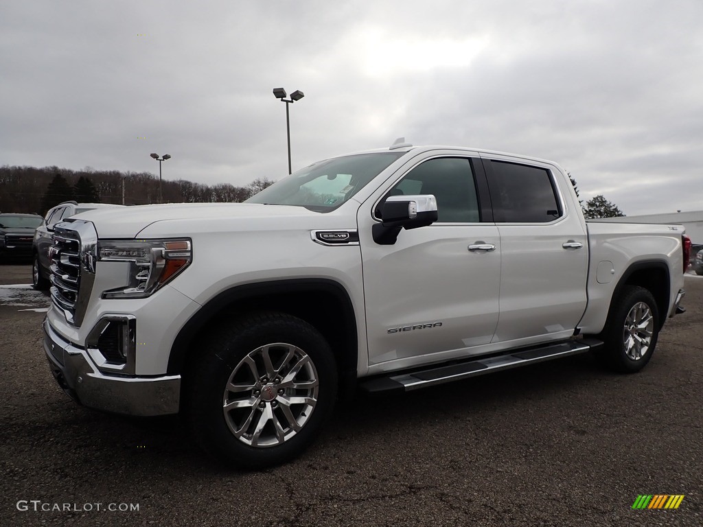 2020 Sierra 1500 SLT Crew Cab 4WD - White Frost Tricoat / Jet Black photo #1