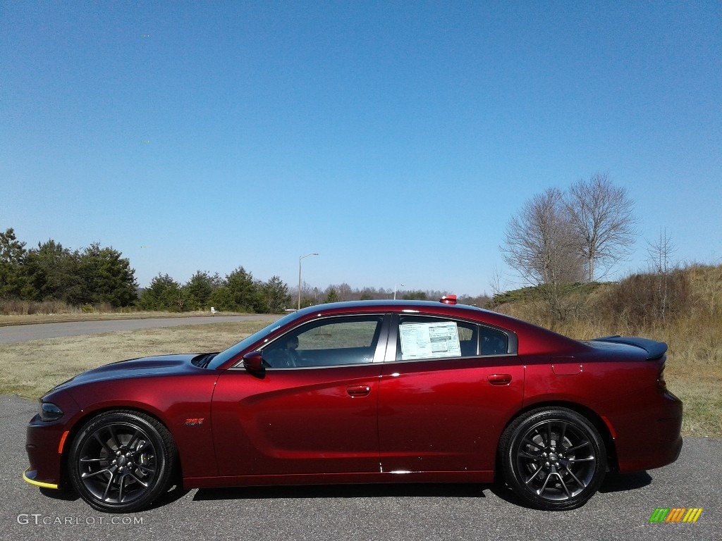 2020 Charger Scat Pack - Octane Red / Black Houndstooth photo #1