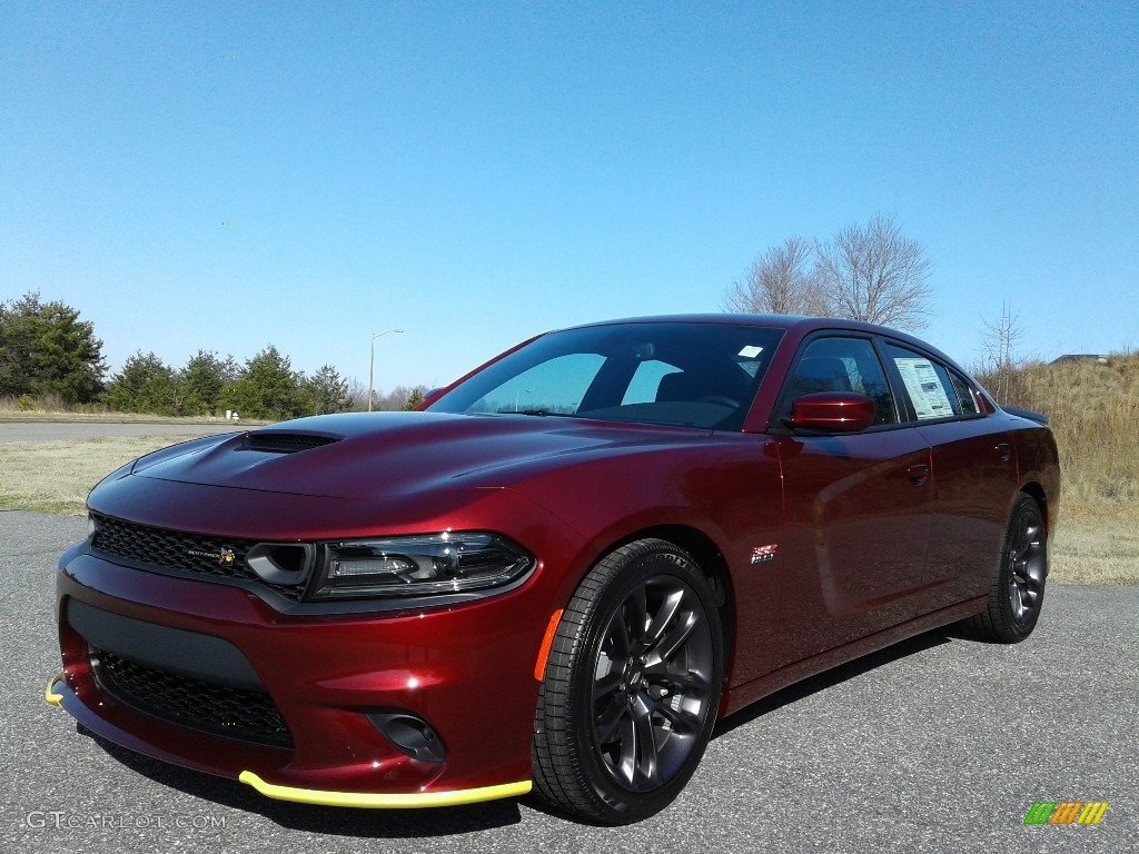 2020 Charger Scat Pack - Octane Red / Black Houndstooth photo #2
