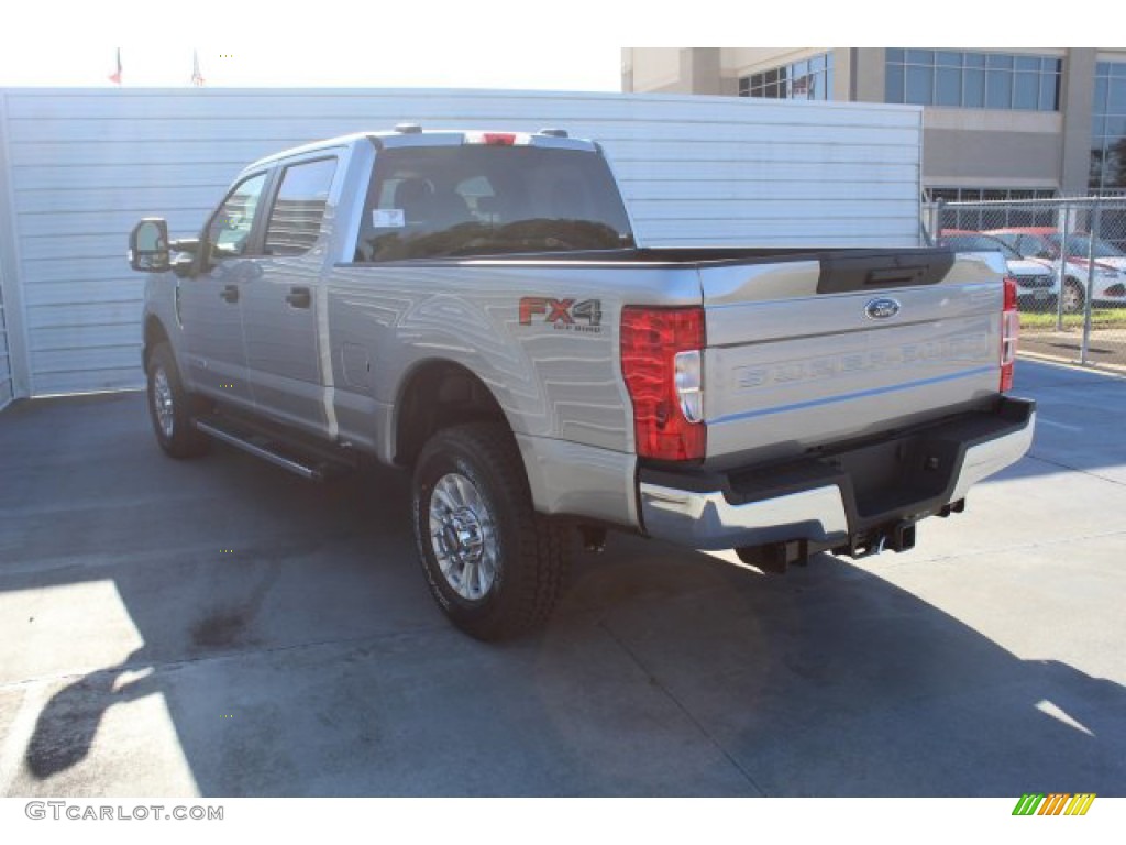 2020 F250 Super Duty XLT Crew Cab 4x4 - Iconic Silver / Medium Earth Gray photo #6