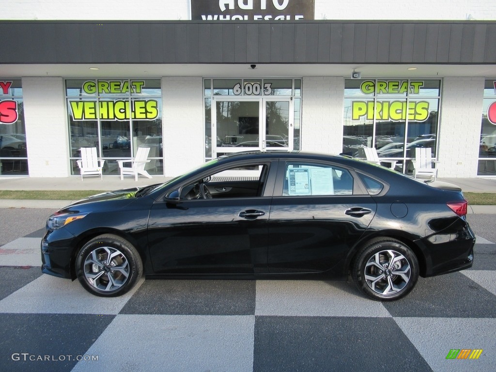 2019 Forte LXS - Aurora Black Pearl / Black photo #1