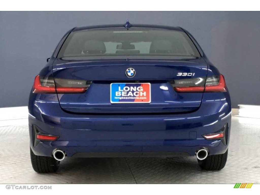 2020 3 Series 330i Sedan - Mediterranean Blue Metallic / Black photo #3