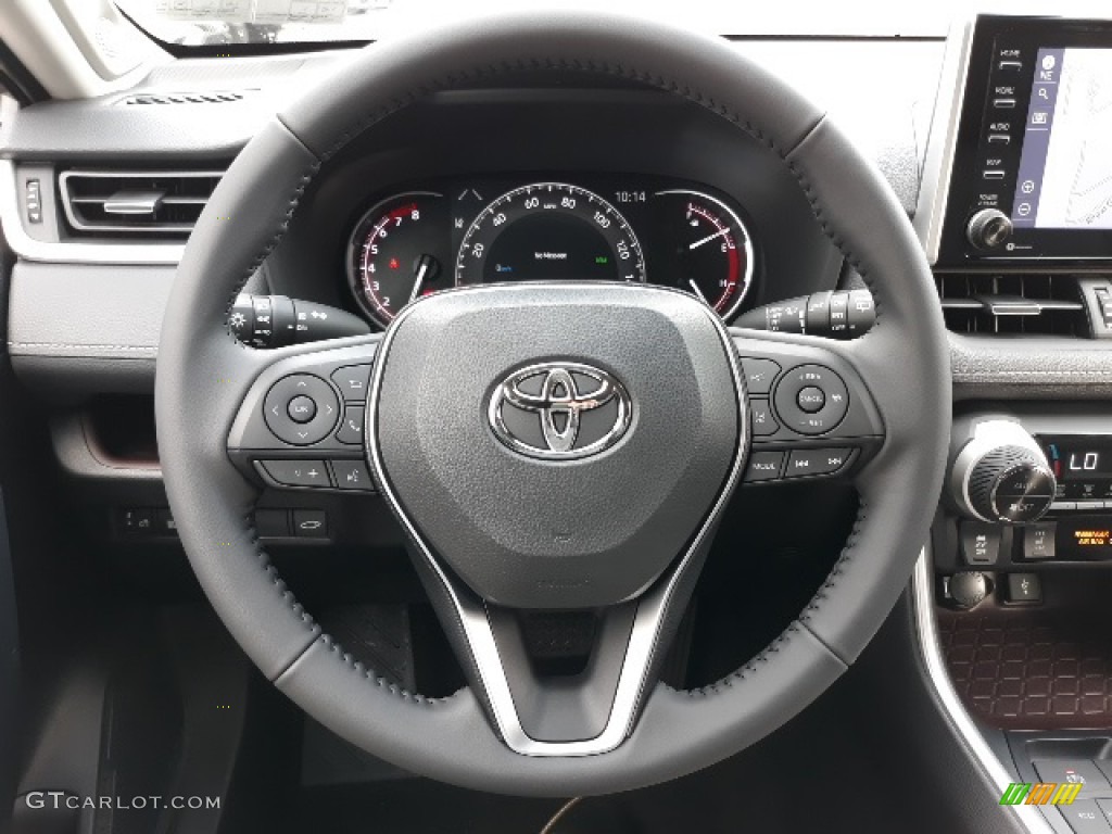 2020 Toyota RAV4 Limited AWD Black Steering Wheel Photo #136914451