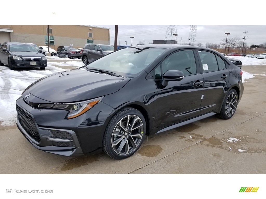 Black Sand Pearl 2020 Toyota Corolla SE Exterior Photo #136915245