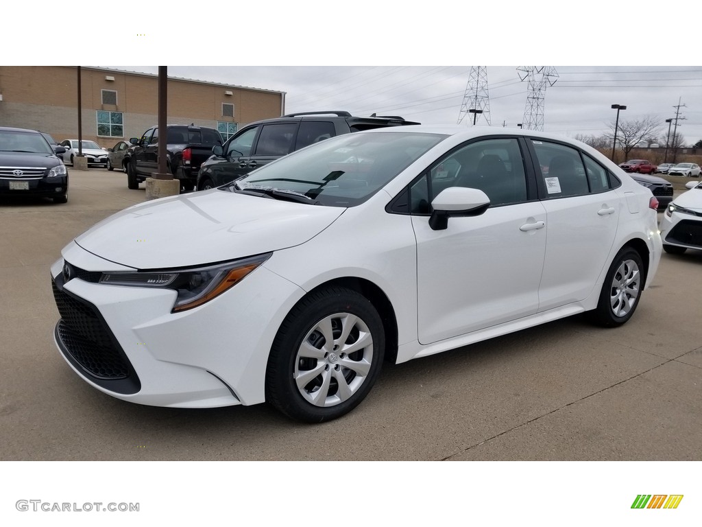 Super White 2020 Toyota Corolla LE Exterior Photo #136915393