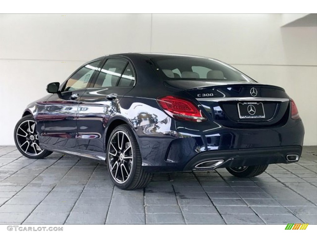 2020 C 300 Sedan - Lunar Blue Metallic / Silk Beige/Black photo #2