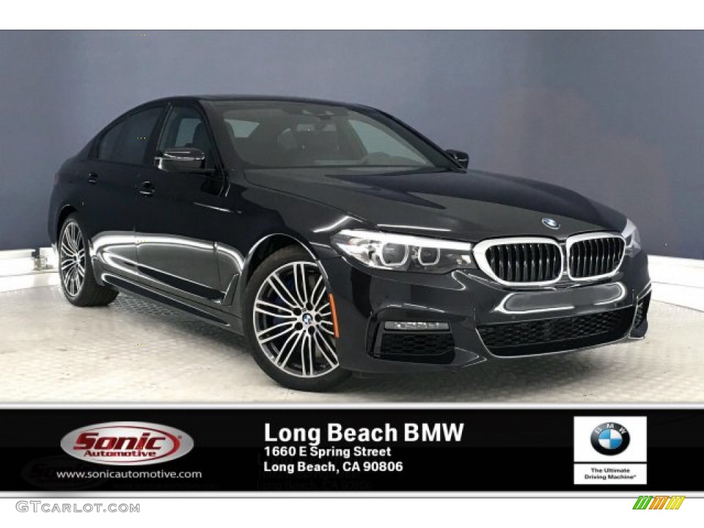 2020 5 Series 540i Sedan - Black Sapphire Metallic / Black photo #1