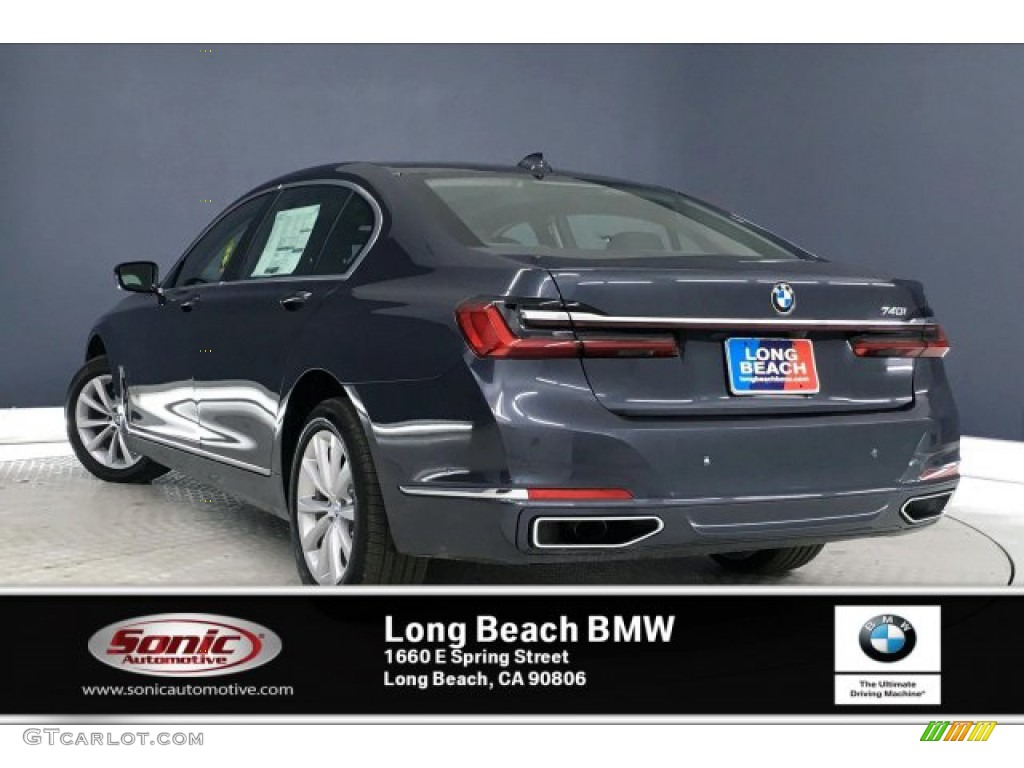 2020 7 Series 740i Sedan - Arctic Grey Metallic / Black photo #2