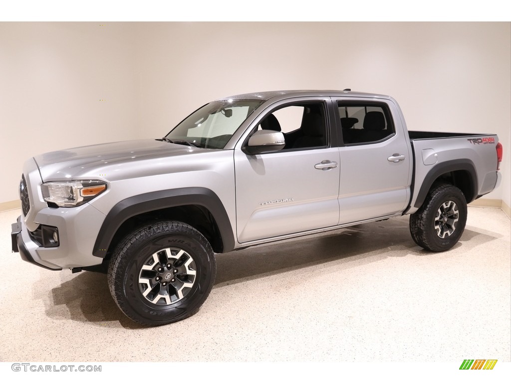 Silver Sky Metallic 2019 Toyota Tacoma TRD Off-Road Double Cab 4x4 Exterior Photo #136921227