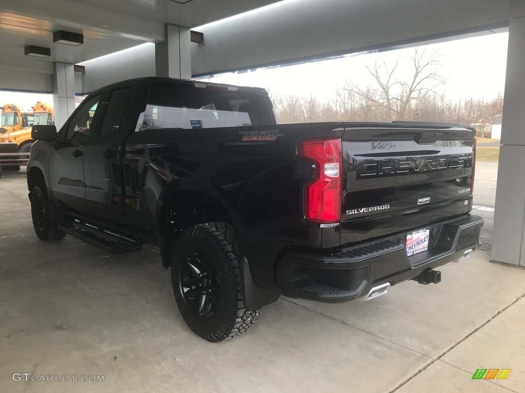 2020 Silverado 1500 Custom Trail Boss Double Cab 4x4 - Black / Jet Black photo #5