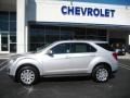 2010 Silver Ice Metallic Chevrolet Equinox LT  photo #2