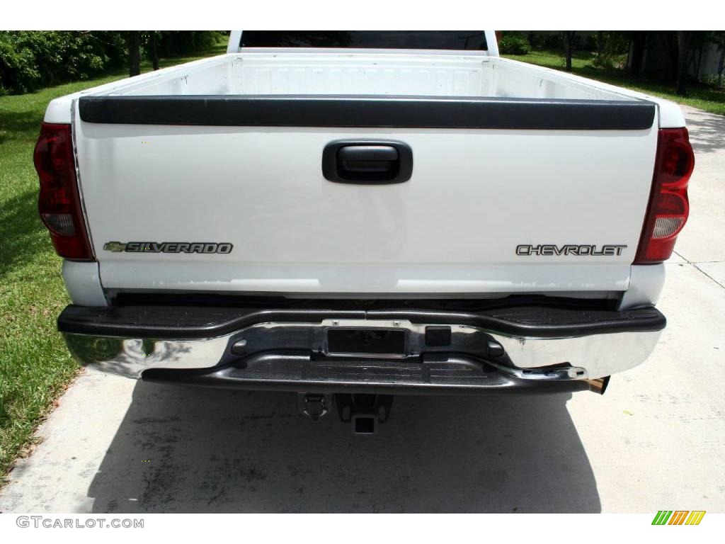 2003 Silverado 2500HD LS Extended Cab 4x4 - Summit White / Tan photo #21