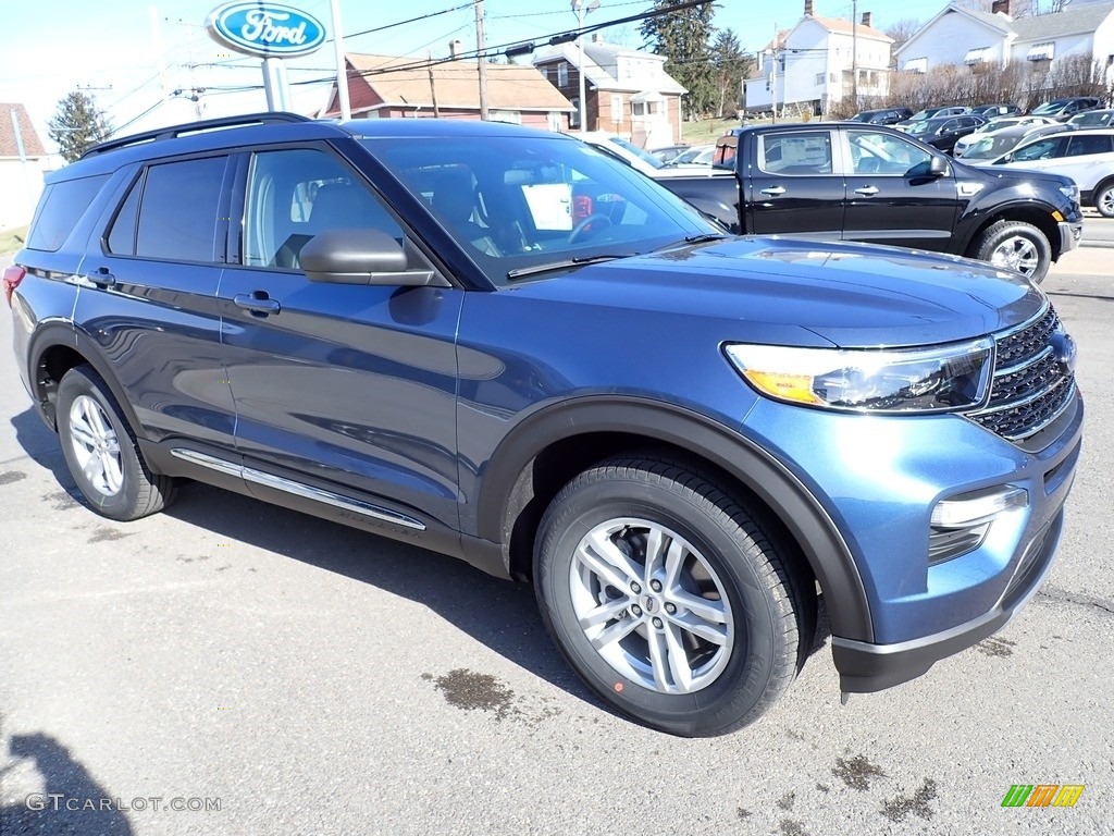 2020 Explorer XLT 4WD - Blue Metallic / Ebony photo #8